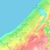 Temara topographic map, elevation, terrain