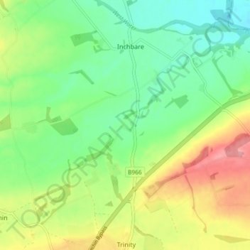 Newtonmill topographic map, elevation, terrain