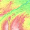 Morena topographic map, elevation, terrain