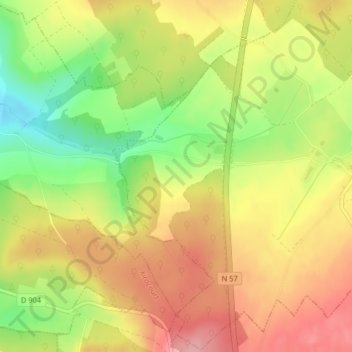 Sous Vilfontaine topographic map, elevation, terrain