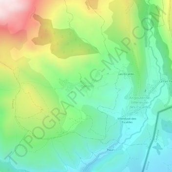 Dorres topographic map, elevation, terrain
