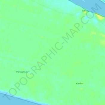 Turners Peninsula topographic map, elevation, terrain