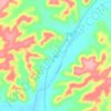 Juno topographic map, elevation, terrain
