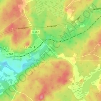 Foss topographic map, elevation, terrain