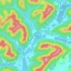 Muddlety topographic map, elevation, terrain