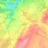 Howgate topographic map, elevation, terrain