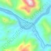 Nongkhiao-Tai topographic map, elevation, terrain