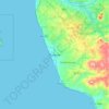 Rosarito topographic map, elevation, terrain