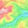 Golcar topographic map, elevation, terrain