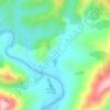 Glendhu topographic map, elevation, terrain