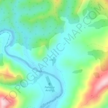 Glendhu topographic map, elevation, terrain