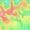 Брдеж до topographic map, elevation, terrain