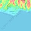Punta Roca Surf topographic map, elevation, terrain
