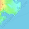 Blue Bay topographic map, elevation, terrain