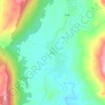 Vangpa topographic map, elevation, terrain