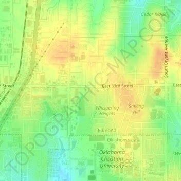 Bickham-Rudkin Park topographic map, elevation, terrain