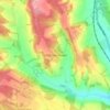 Little Hampden topographic map, elevation, terrain