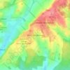 West Winterslow topographic map, elevation, terrain