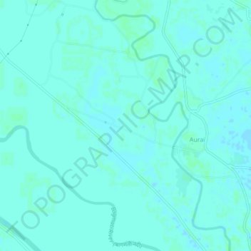 Aurai topographic map, elevation, terrain