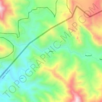 Samrad topographic map, elevation, terrain