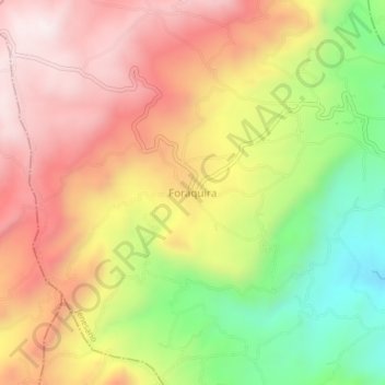 Foraquira topographic map, elevation, terrain