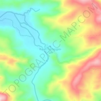 Rajah Cabungso-an topographic map, elevation, terrain