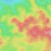 Caracol topographic map, elevation, terrain