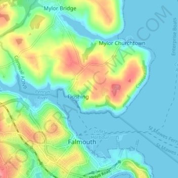 Orchard Vale topographic map, elevation, terrain