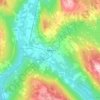 Røros topographic map, elevation, terrain