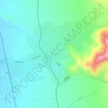 Ditrău topographic map, elevation, terrain