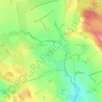 Hetton Steads topographic map, elevation, terrain