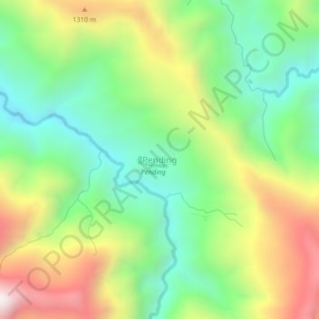 Pending topographic map, elevation, terrain