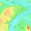 Les Cotes Blanches topographic map, elevation, terrain