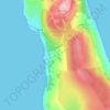 Peaton topographic map, elevation, terrain