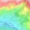 Clapeon topographic map, elevation, terrain