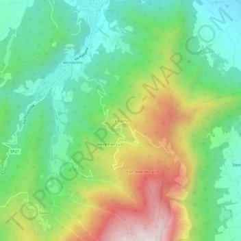 Le Balme topographic map, elevation, terrain