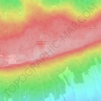 Bückeberg topographic map, elevation, terrain