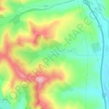 Dumbrava topographic map, elevation, terrain