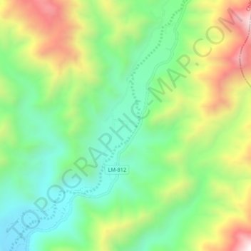 Sarita Colonia topographic map, elevation, terrain