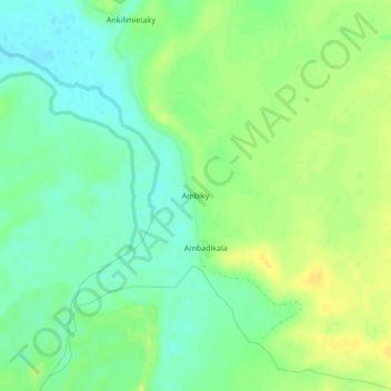 Ambiky topographic map, elevation, terrain