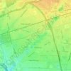 Westbury South topographic map, elevation, terrain