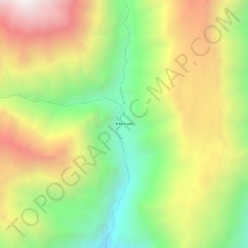 Khaltaro topographic map, elevation, terrain