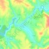 Côja topographic map, elevation, terrain