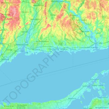 Big Indian topographic map, elevation, terrain