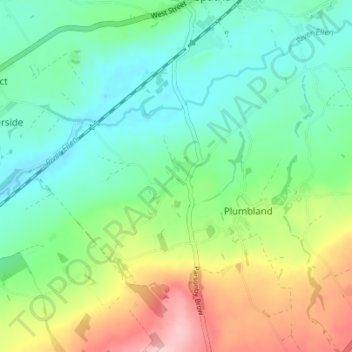 Arkleby topographic map, elevation, terrain