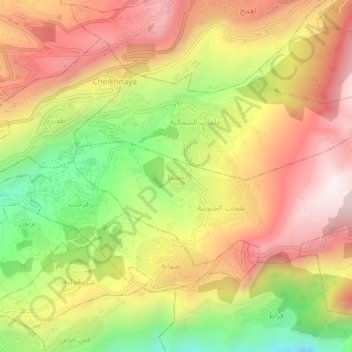 Hosna topographic map, elevation, terrain