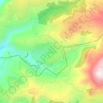 Beqaatet Kenaan topographic map, elevation, terrain