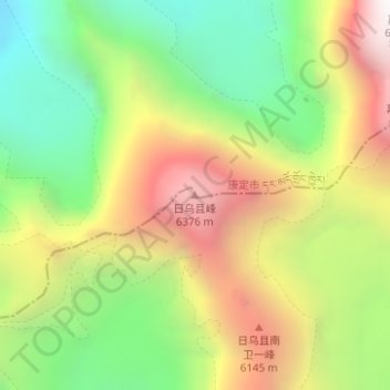 Riuche Knoka topographic map, elevation, terrain