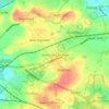 Sharlston Common topographic map, elevation, terrain