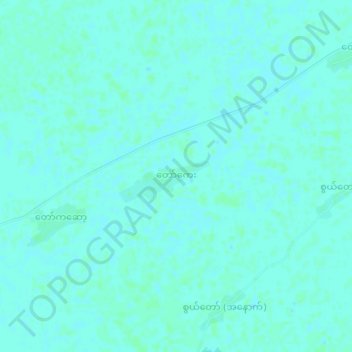 Tawke topographic map, elevation, terrain